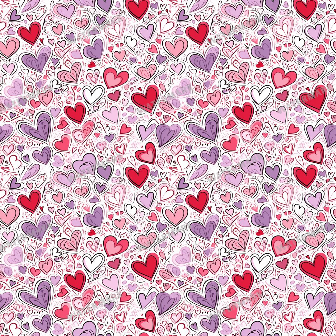 Hearts Seamless Pattern