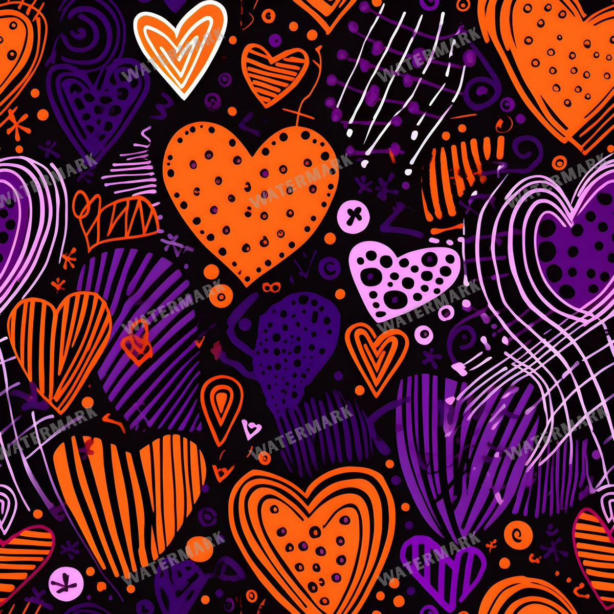 Hearts Seamless Pattern