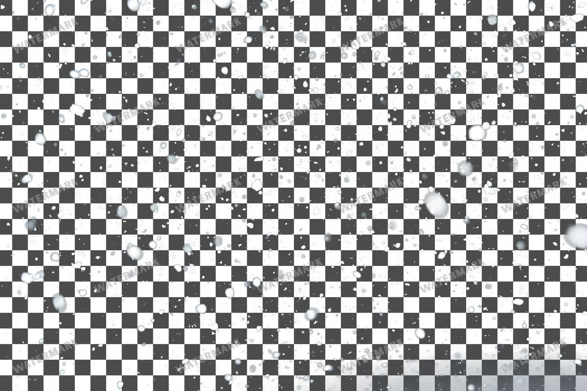 Heavy Snowfall PNG overlay on a transparent checkered background, preview 5
