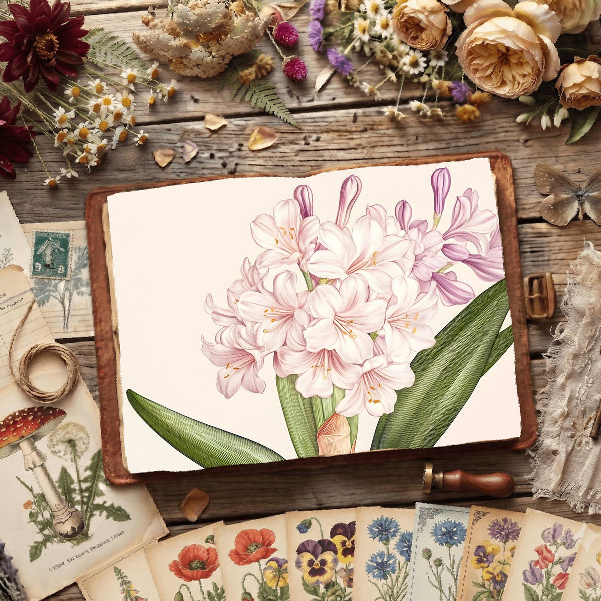 Hyacinths Digital Papers