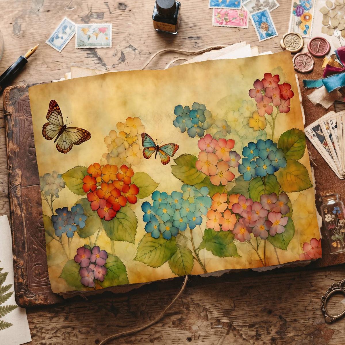 Hydrangea Digital Papers