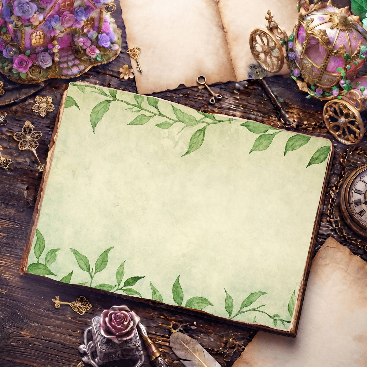 Ivy Leaves Digital Papers