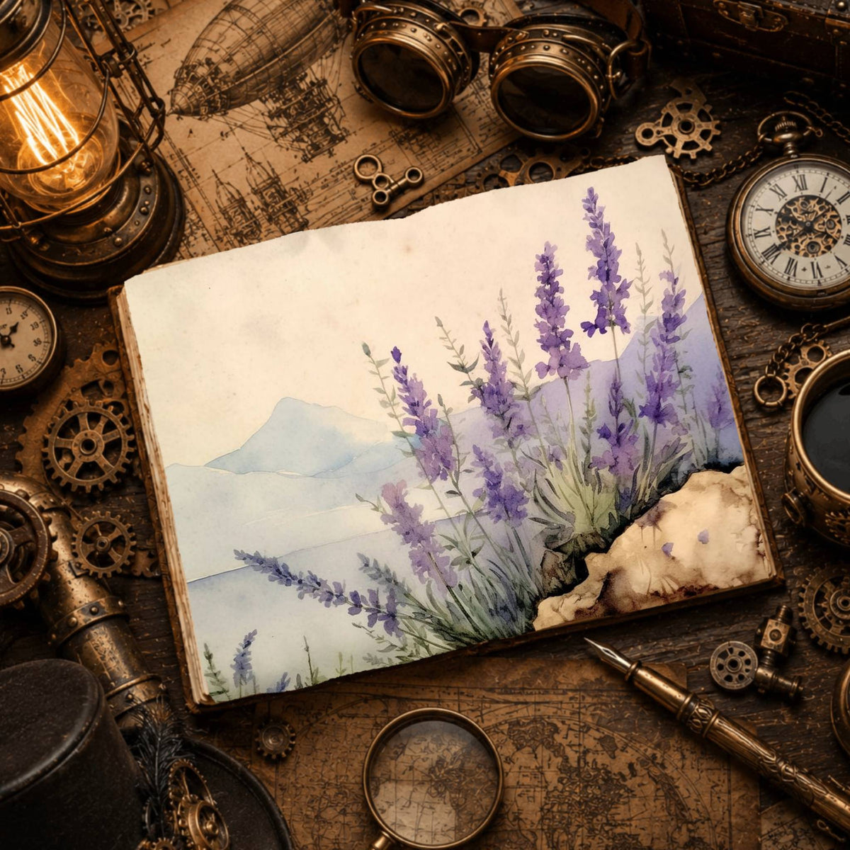 Lavender Digital Papers