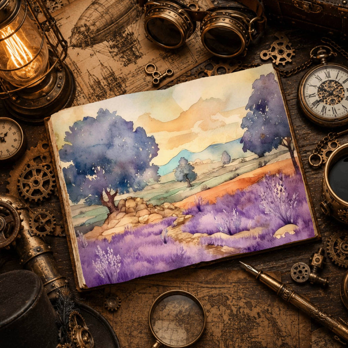 Lavender Digital Papers