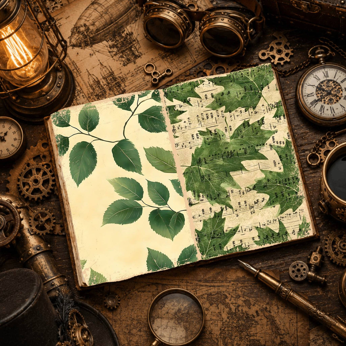 Leafy Digital Papers