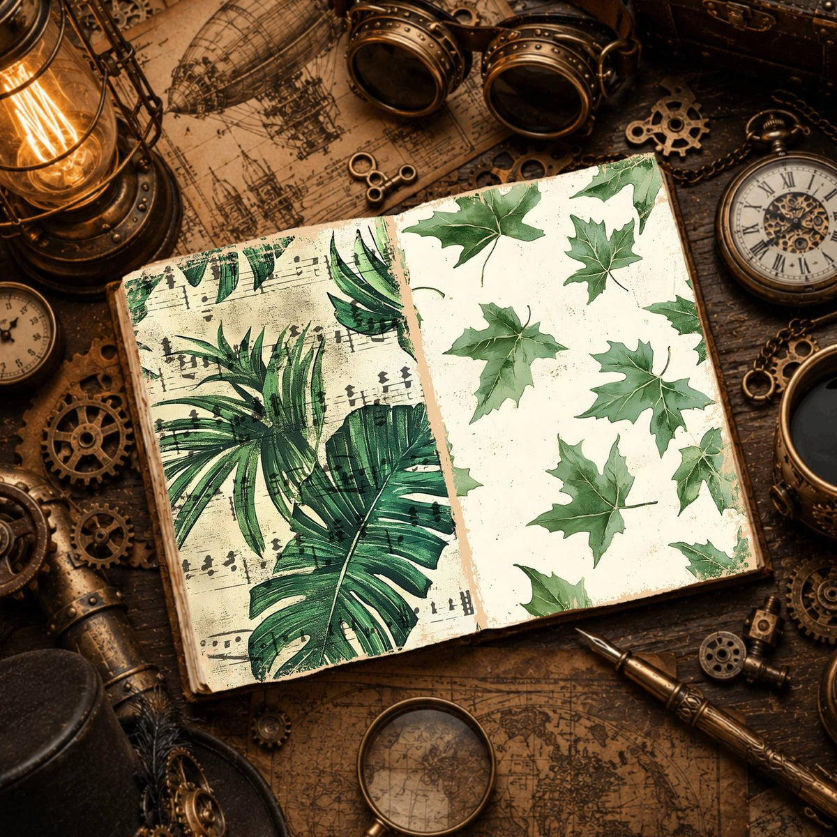 Leaves Digital Papers