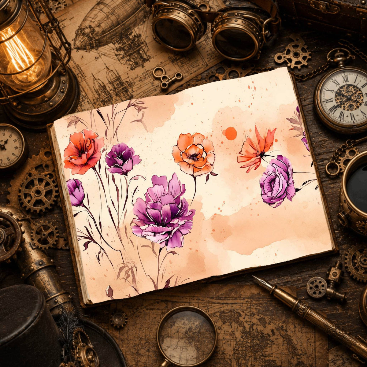 Lilies Digital Papers