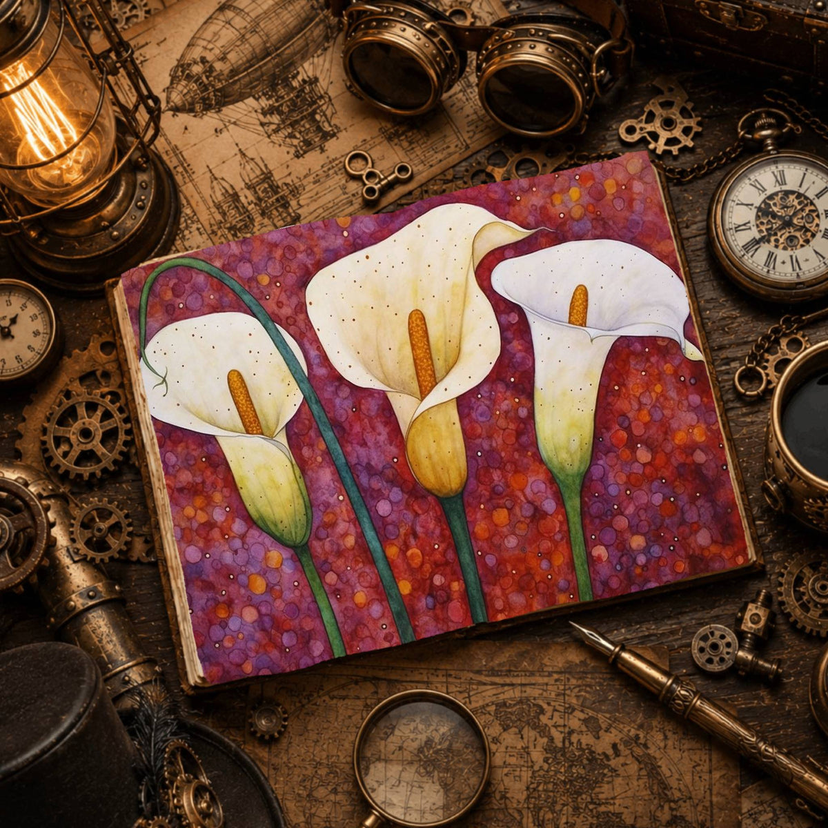Lilies Digital Papers