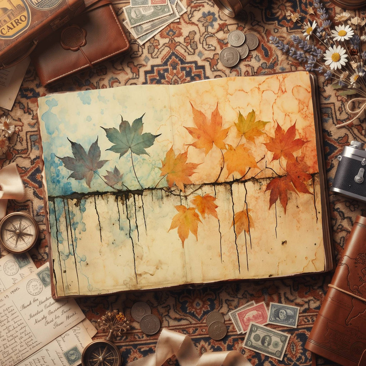 Maple Leaves Digital Papers