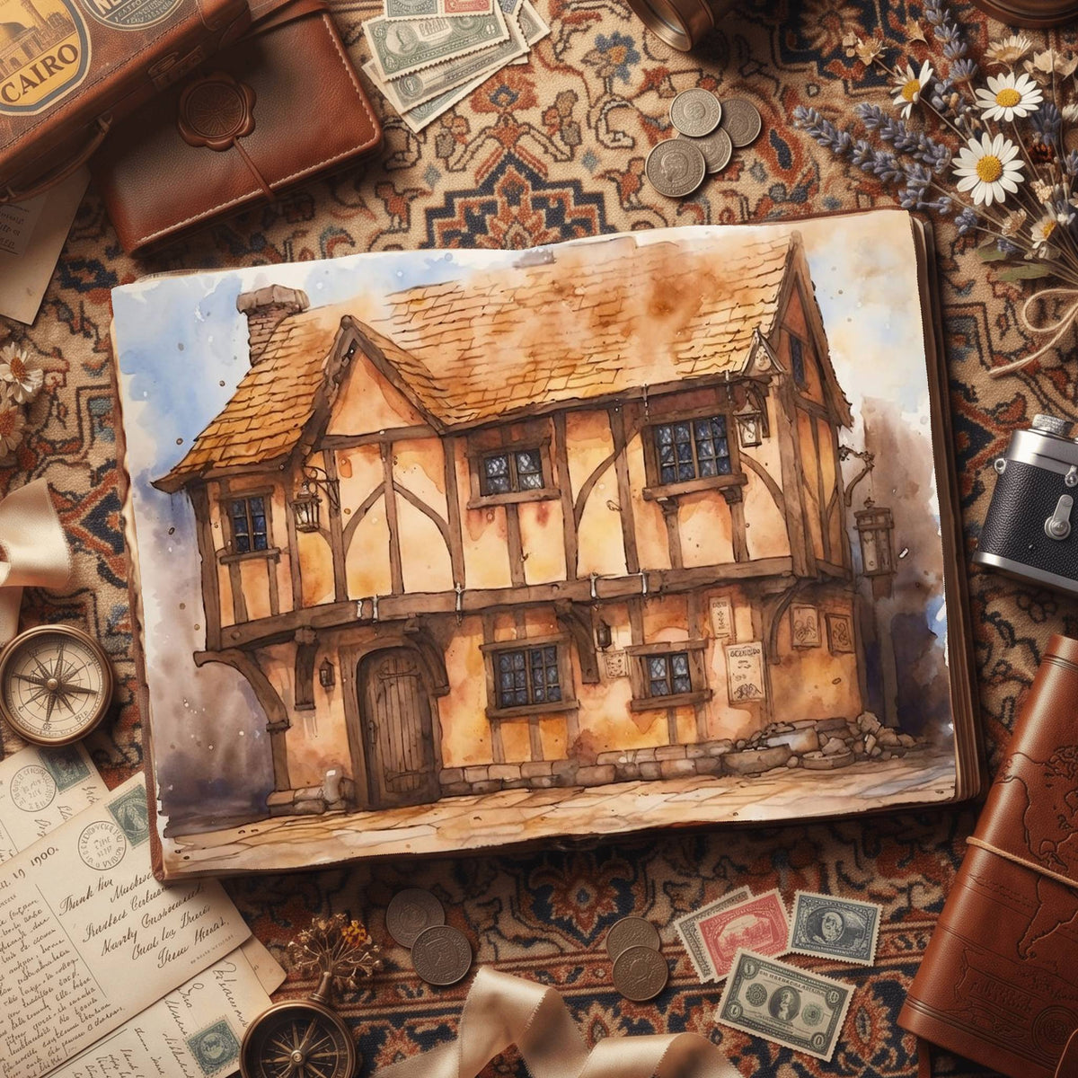 Medieval House Digital Papers