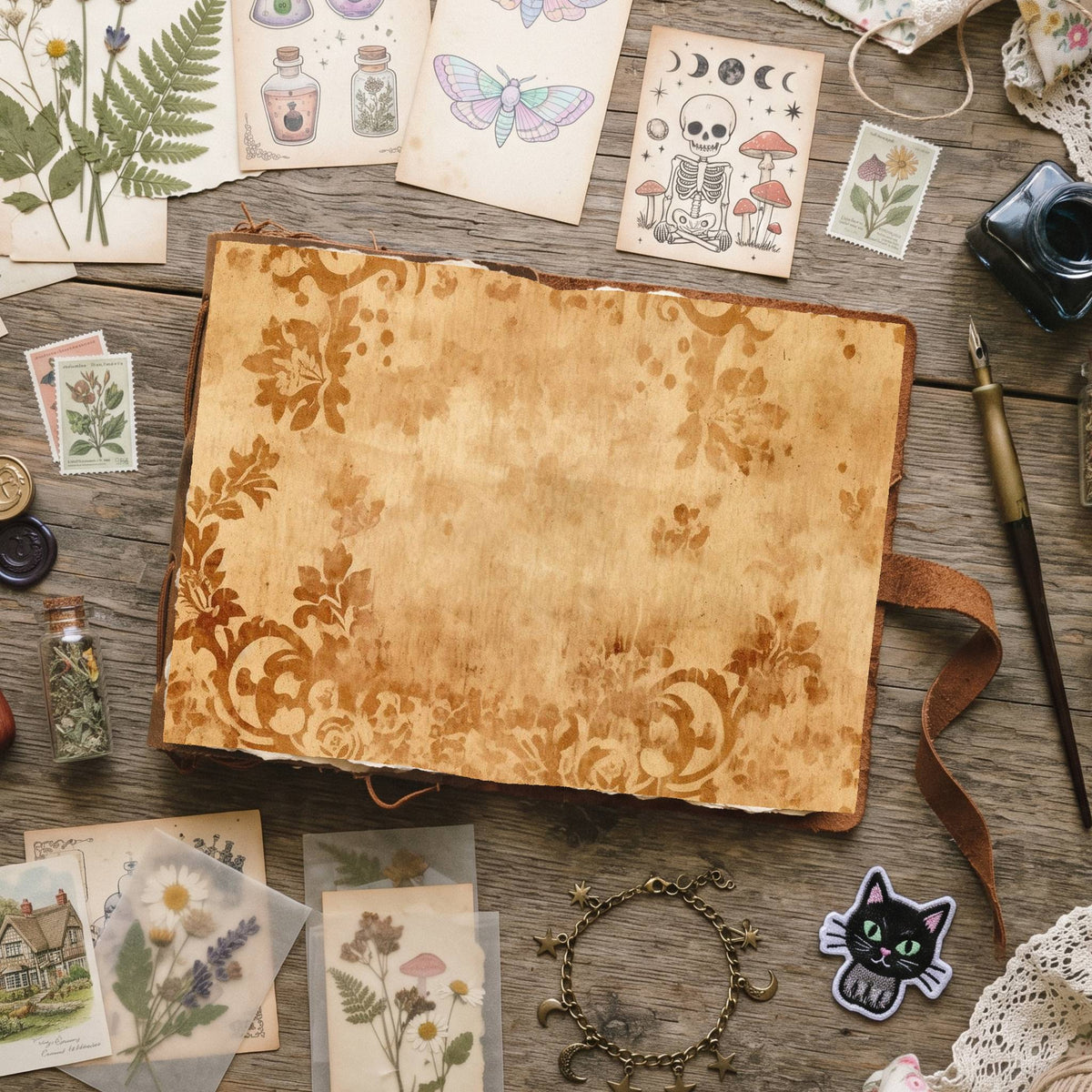 Mixed Damask Digital Papers