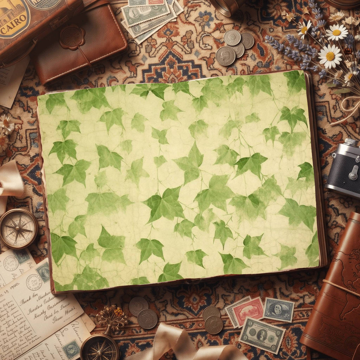 Mixed Leaves Digital Papers