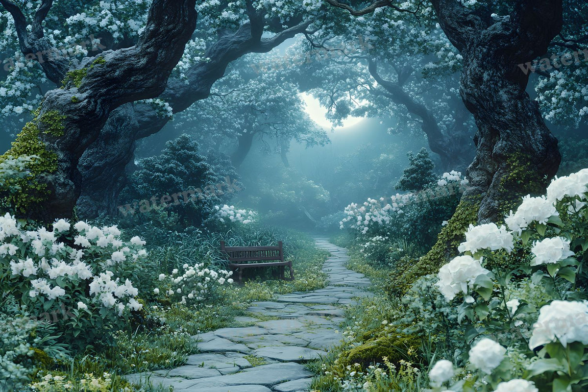 Moonlit Mysteriougarden Backdrop Images