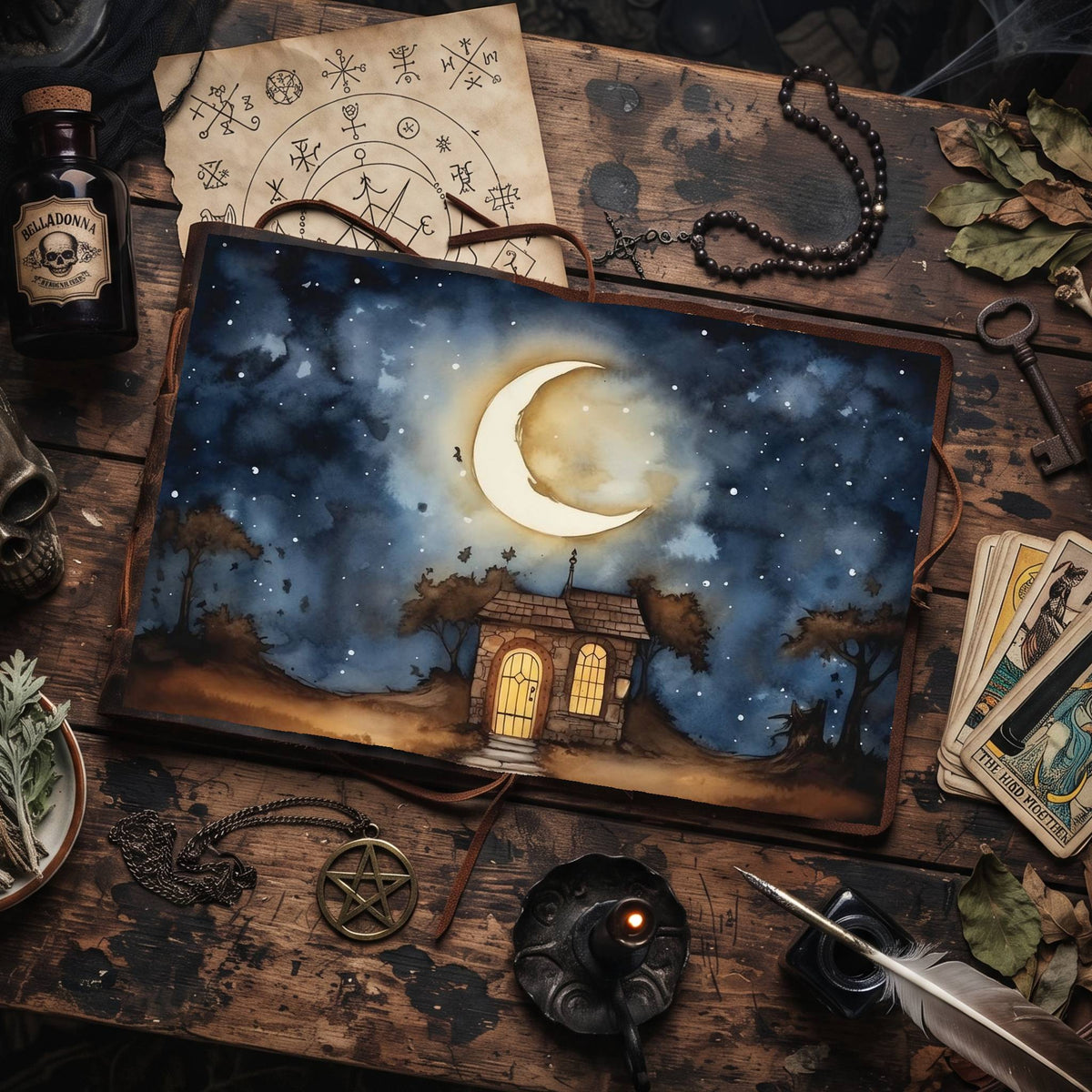 Moonlit Shed Digital Papers