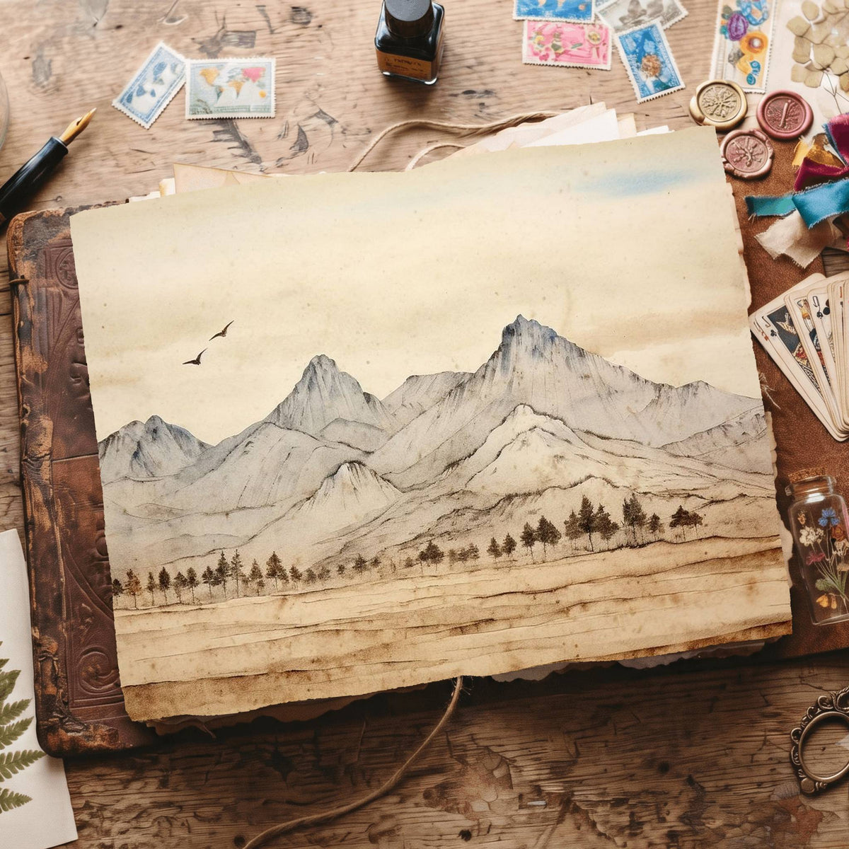 Mountains Digital Papers