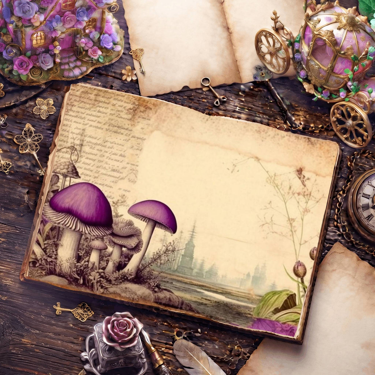 Mushroom Digital Papers