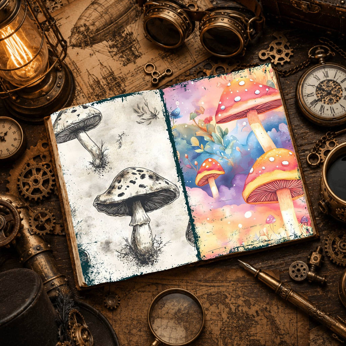 Mushroom Digital Papers