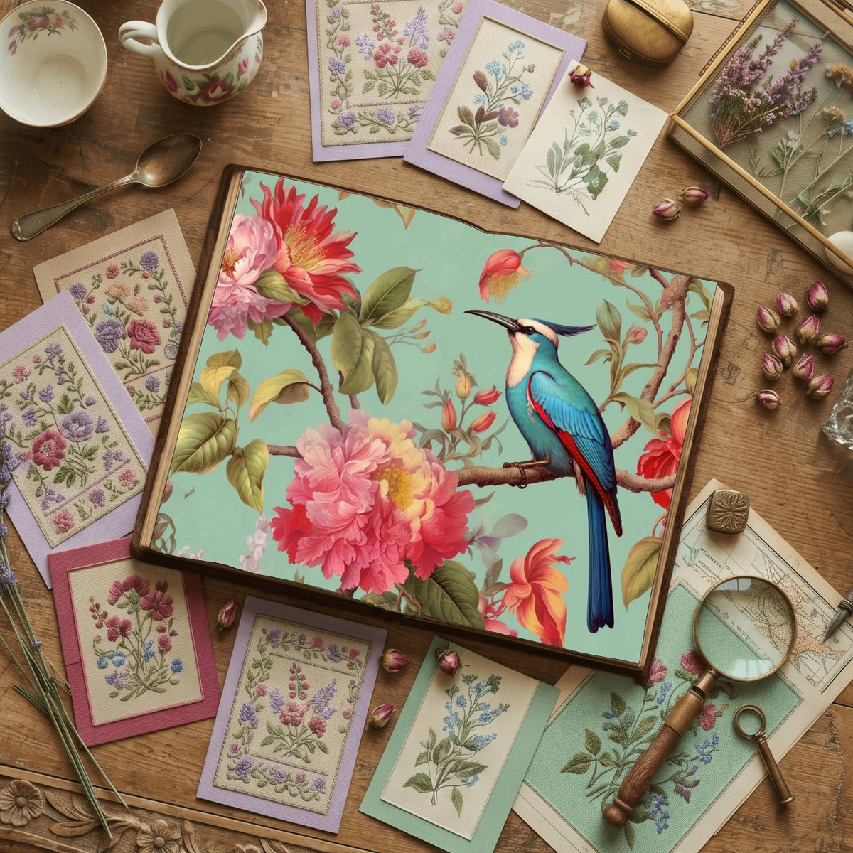 Pastel Birds Digital Papers