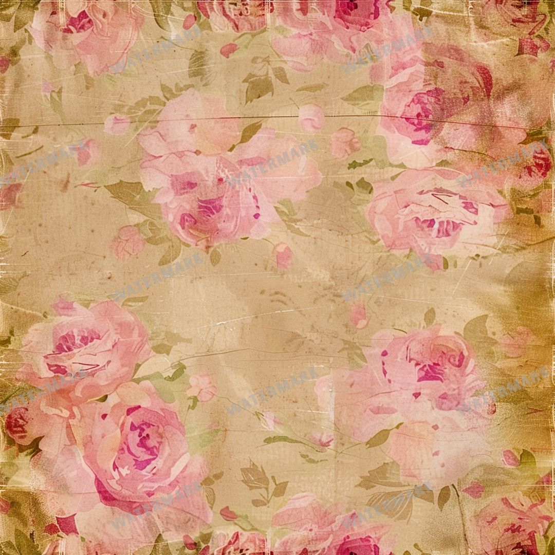 Pink Roses Seamless Pattern