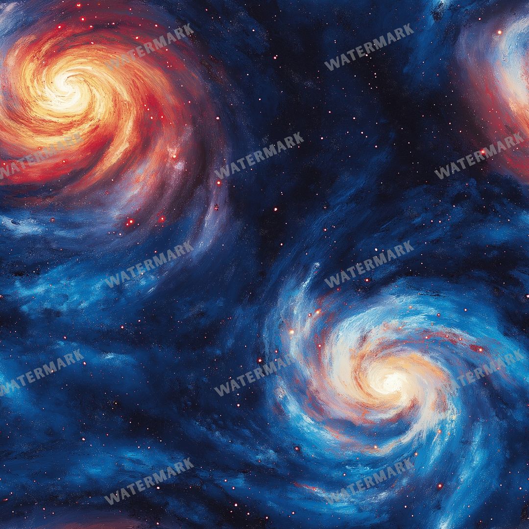 Space And Celestial Seamless Pattern
