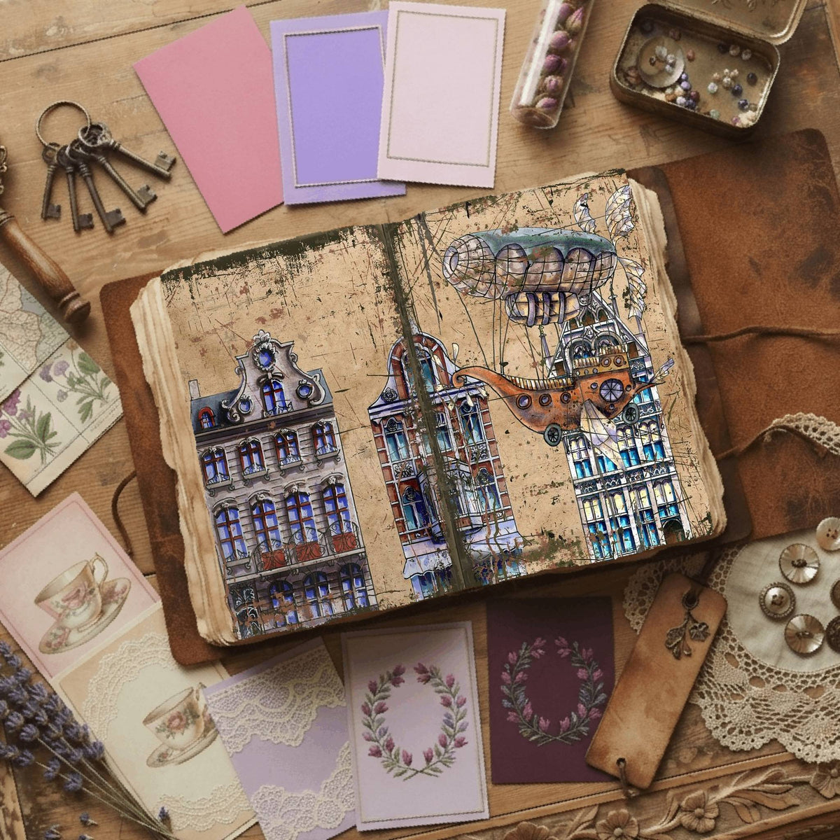 Steampunk Digital Papers