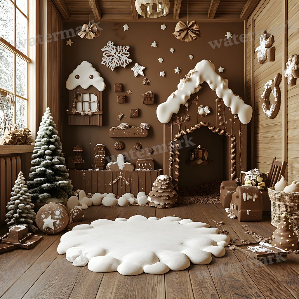 The Chocolate digital photo backdrop for photo editing, preview 4