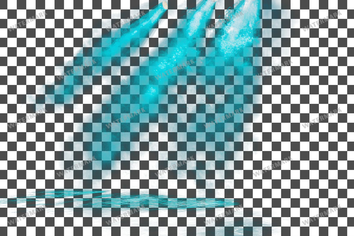 Turquoise Lighting Dramatic Shadow Transparent Overlay Pngs