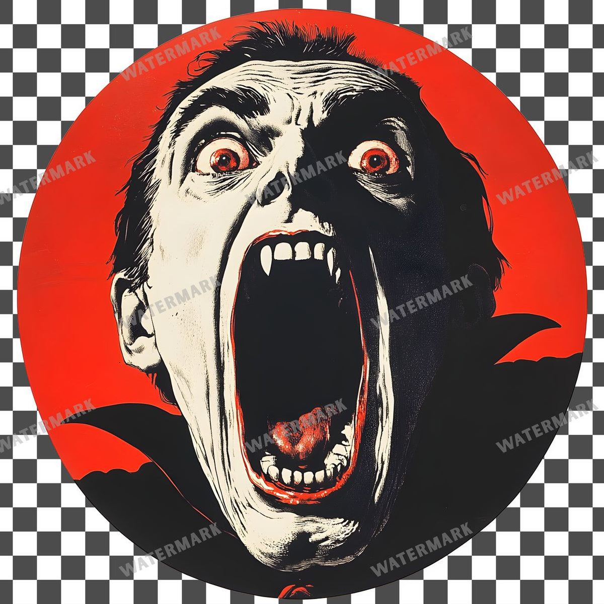 Vampire Vintage Style Clipart Pngs