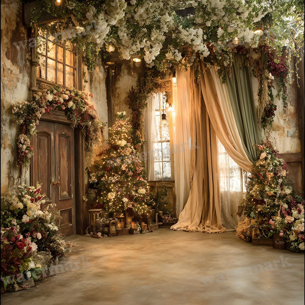 Victorian Christmachaos Backdrop Images