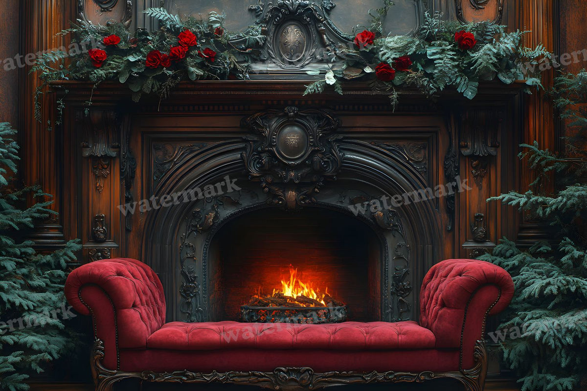 Victorian Cinematics digital photo backdrop for photo editing, preview 4