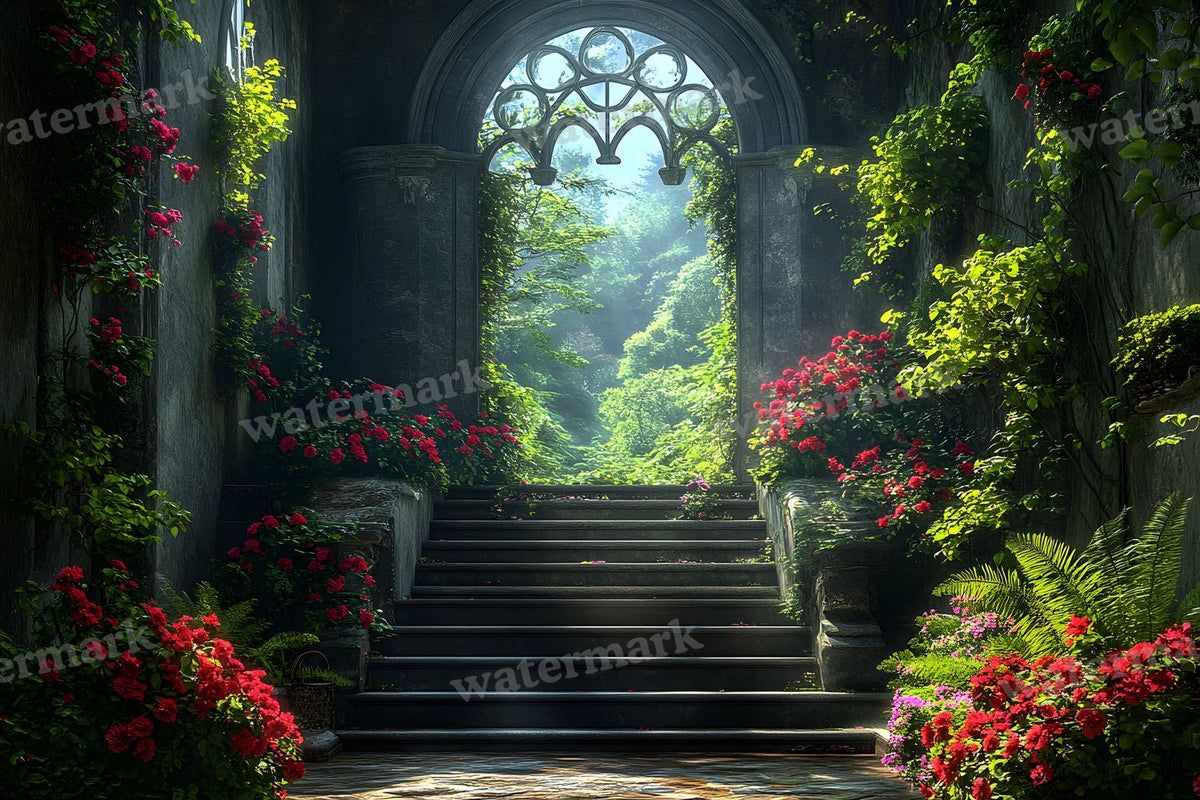 Victorian Cinematics digital photo backdrop for photo editing, preview 4