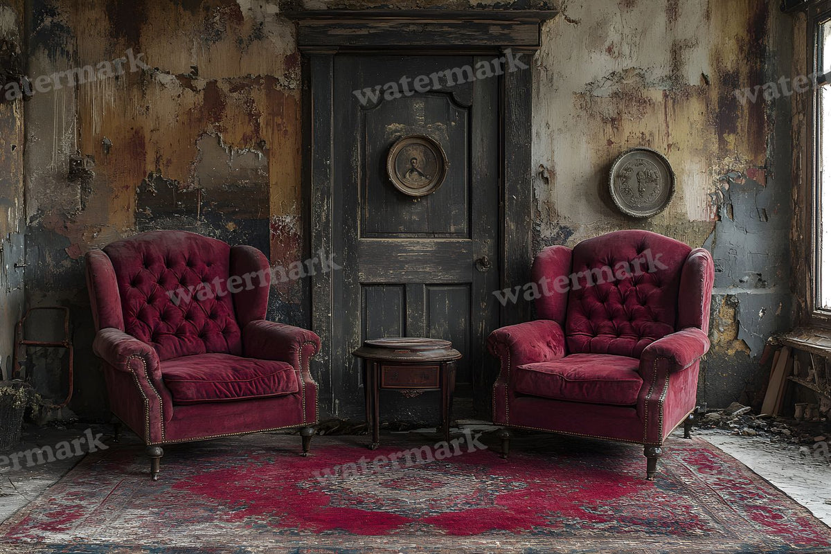 Victorian Cinematics digital photo backdrop for photo editing, preview 4