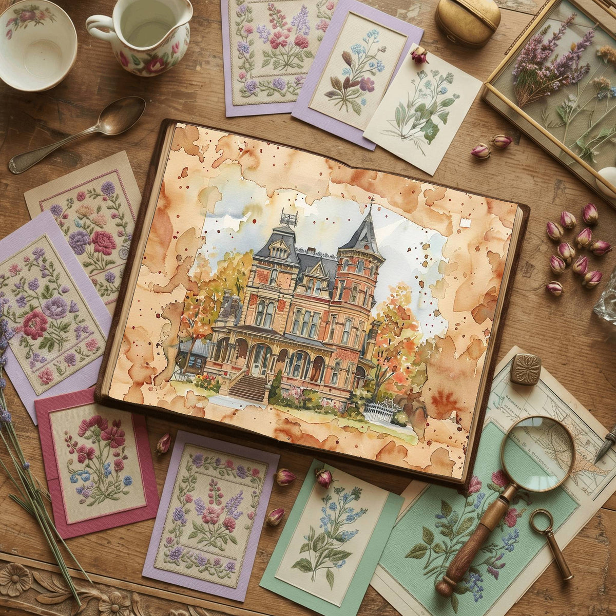Victorian Life printable junk journal paper, page preview 5