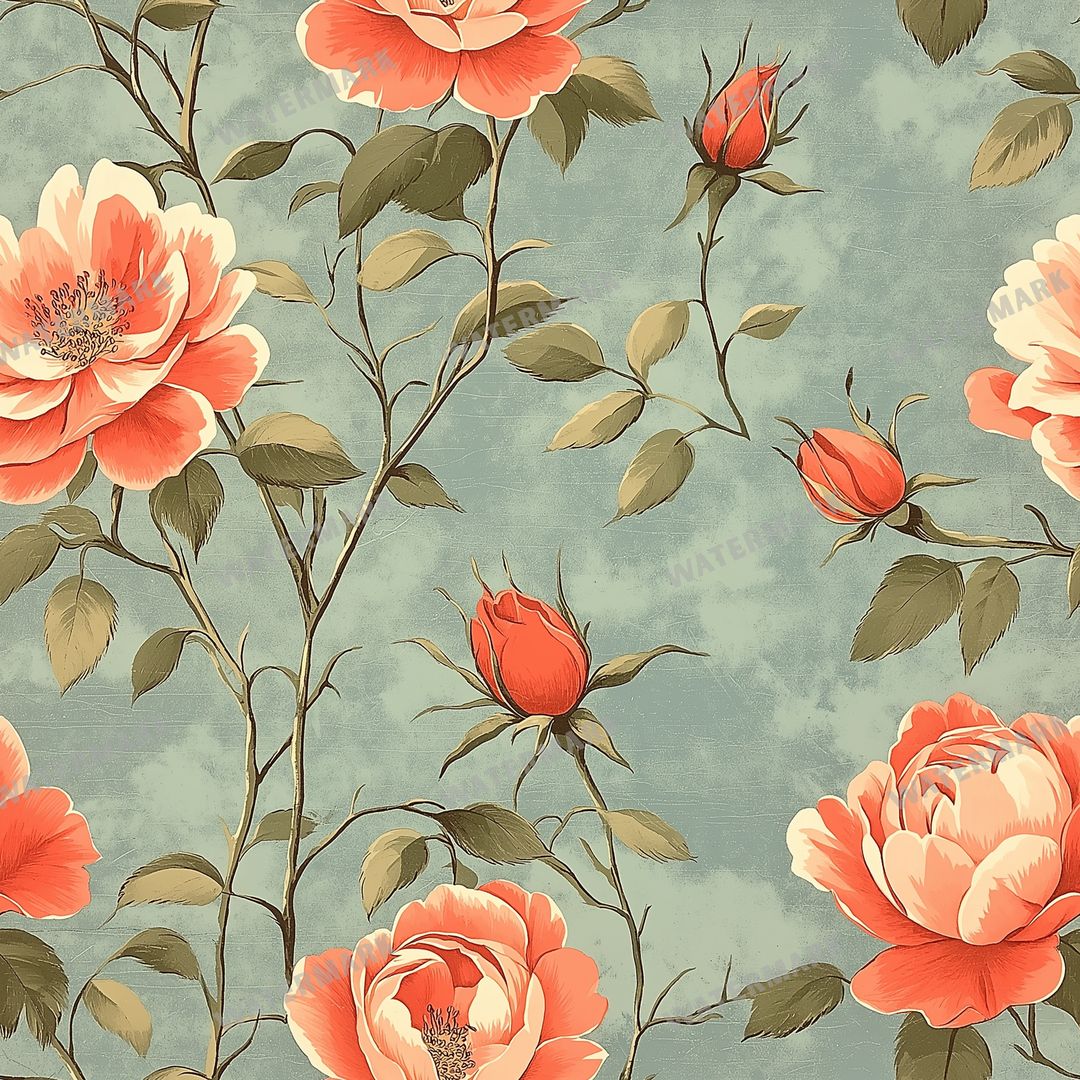 Vintage Floral Seamless Pattern
