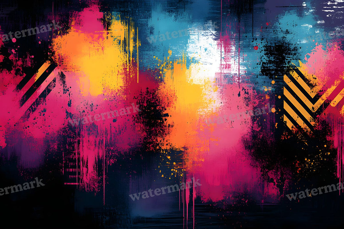 Vivid Modern Abstract digital photo backdrop for photo editing, preview 4