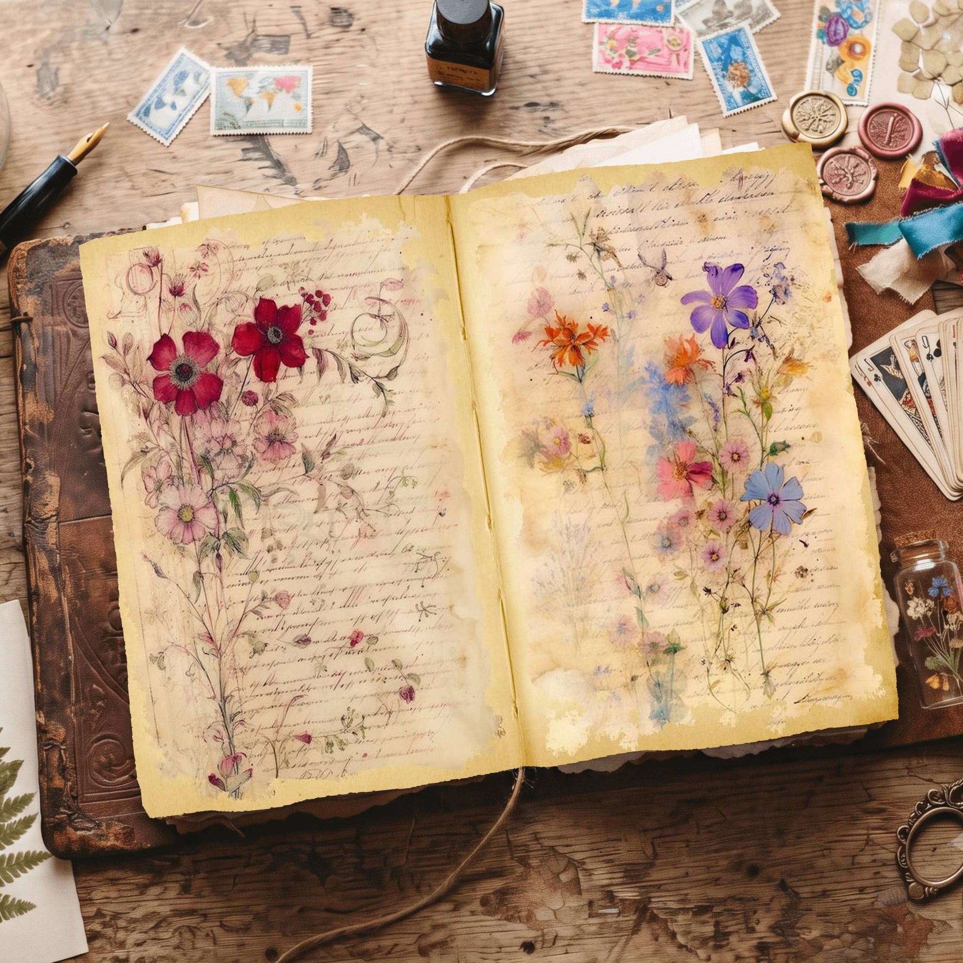 Wildflowers Digital Papers