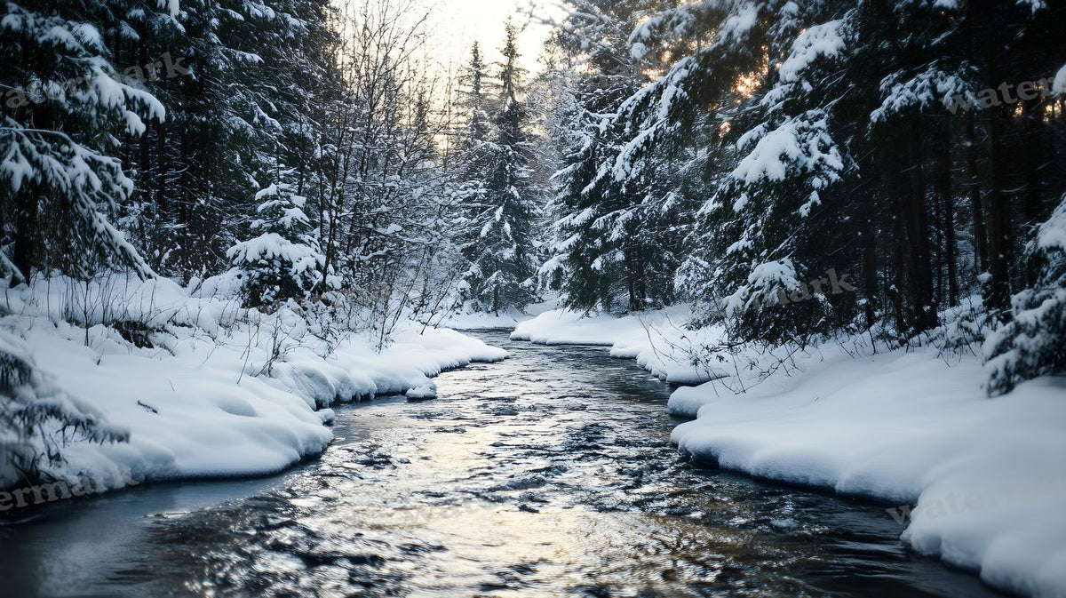 Winter Snow Backdrop Images