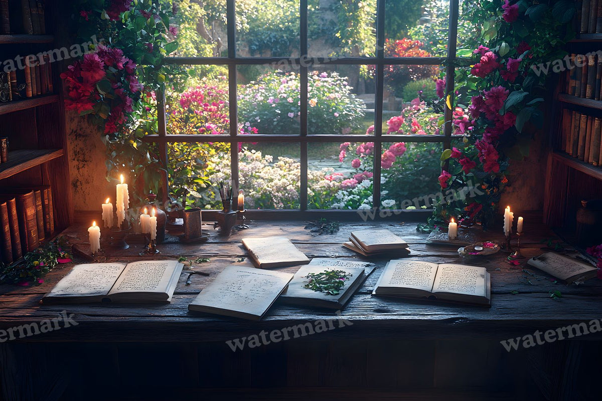 Witch’Study Desk Backdrop Images