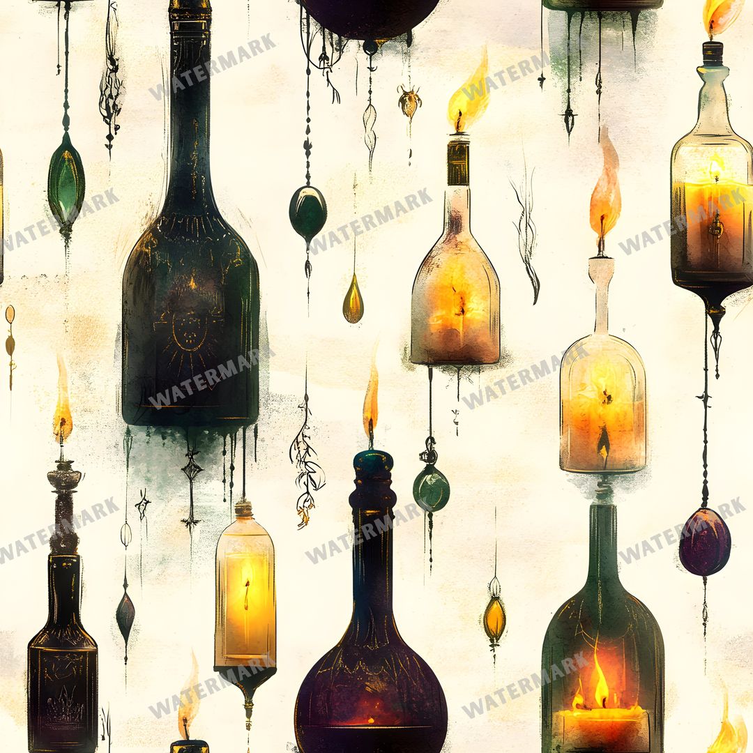 Witchcraft Seamless Pattern