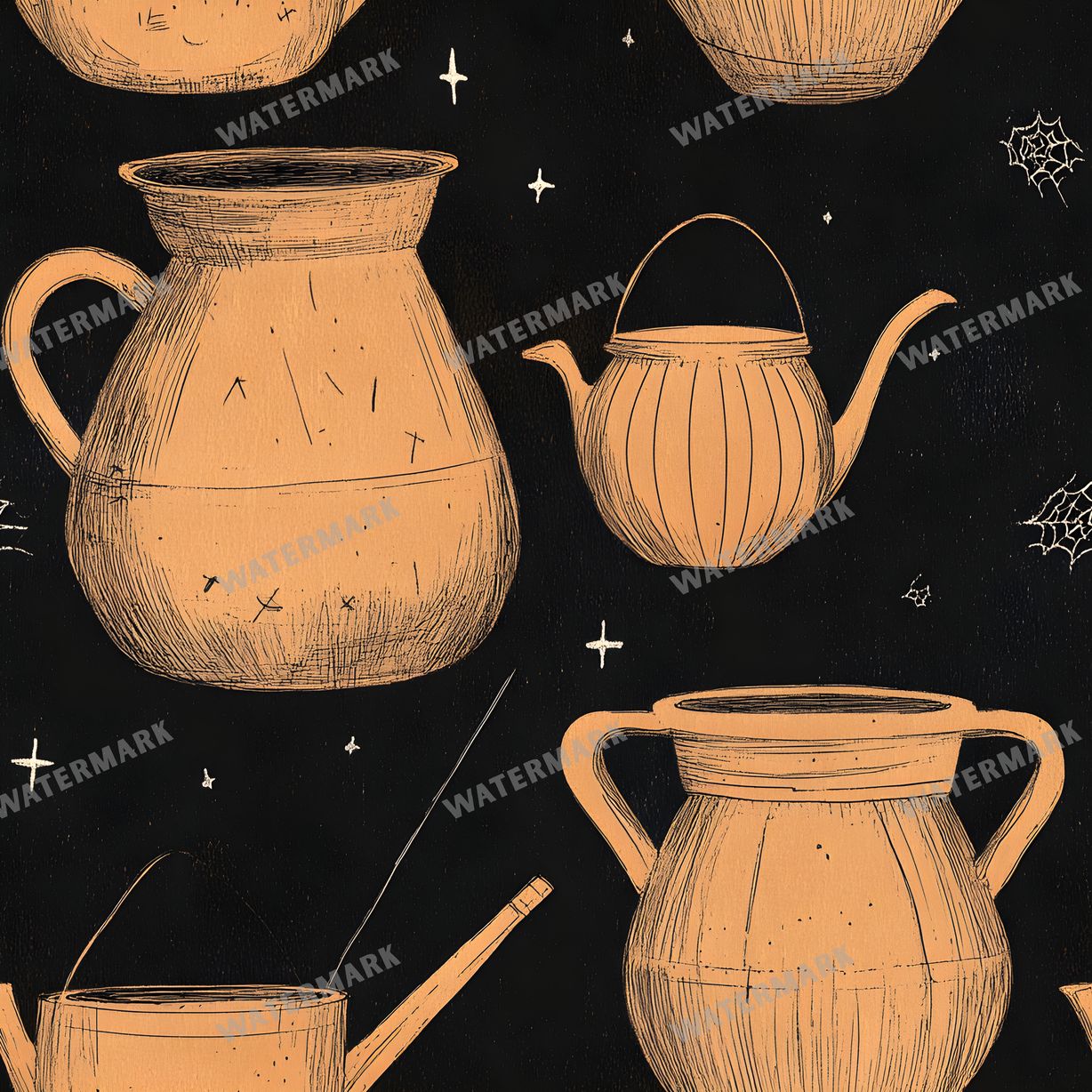 Witchcraft Seamless Pattern