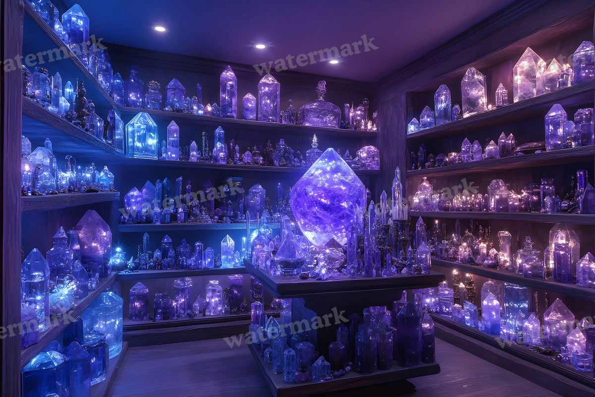 Witchs Crystal Den Backdrop Images