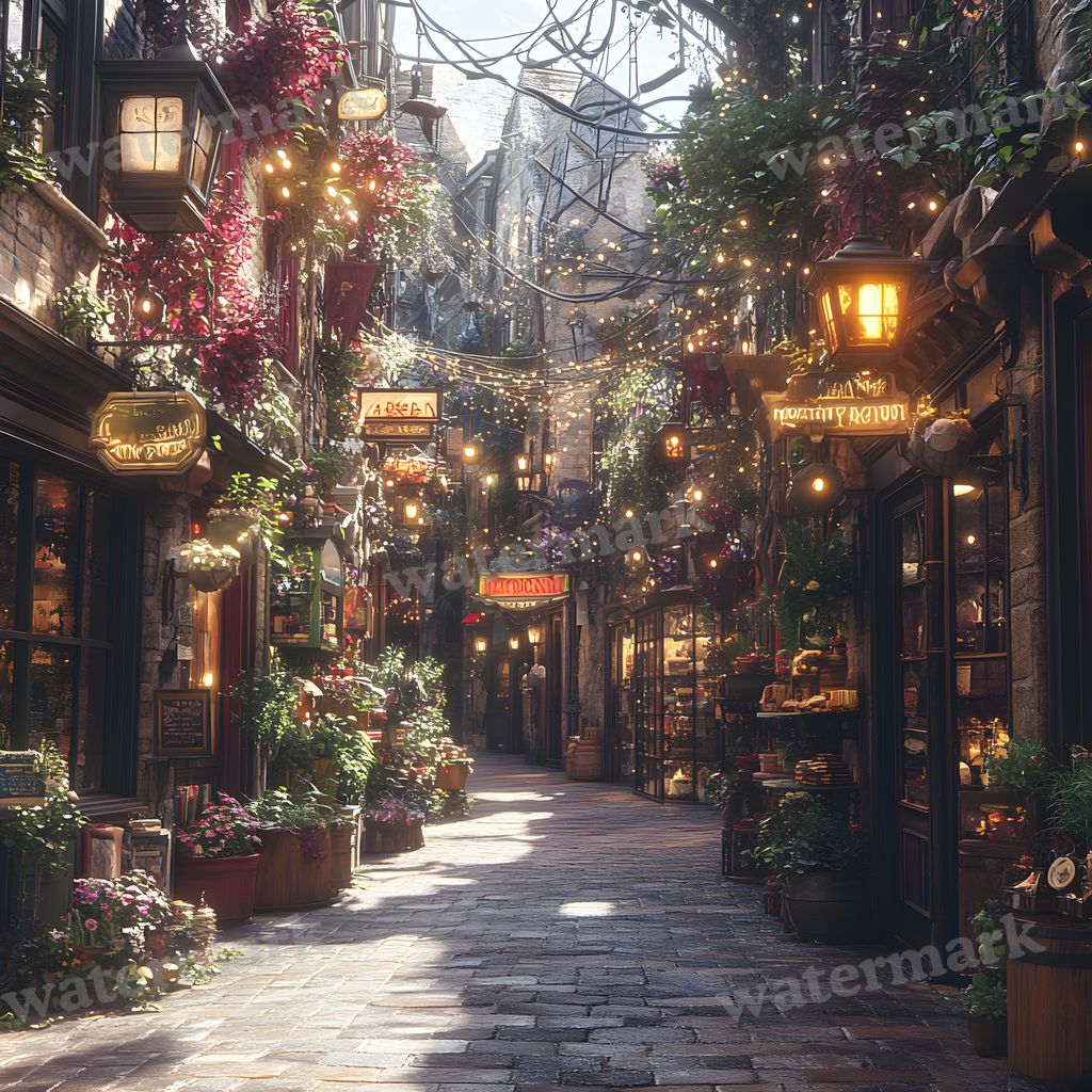 Wizarding Alley Backdrop Images