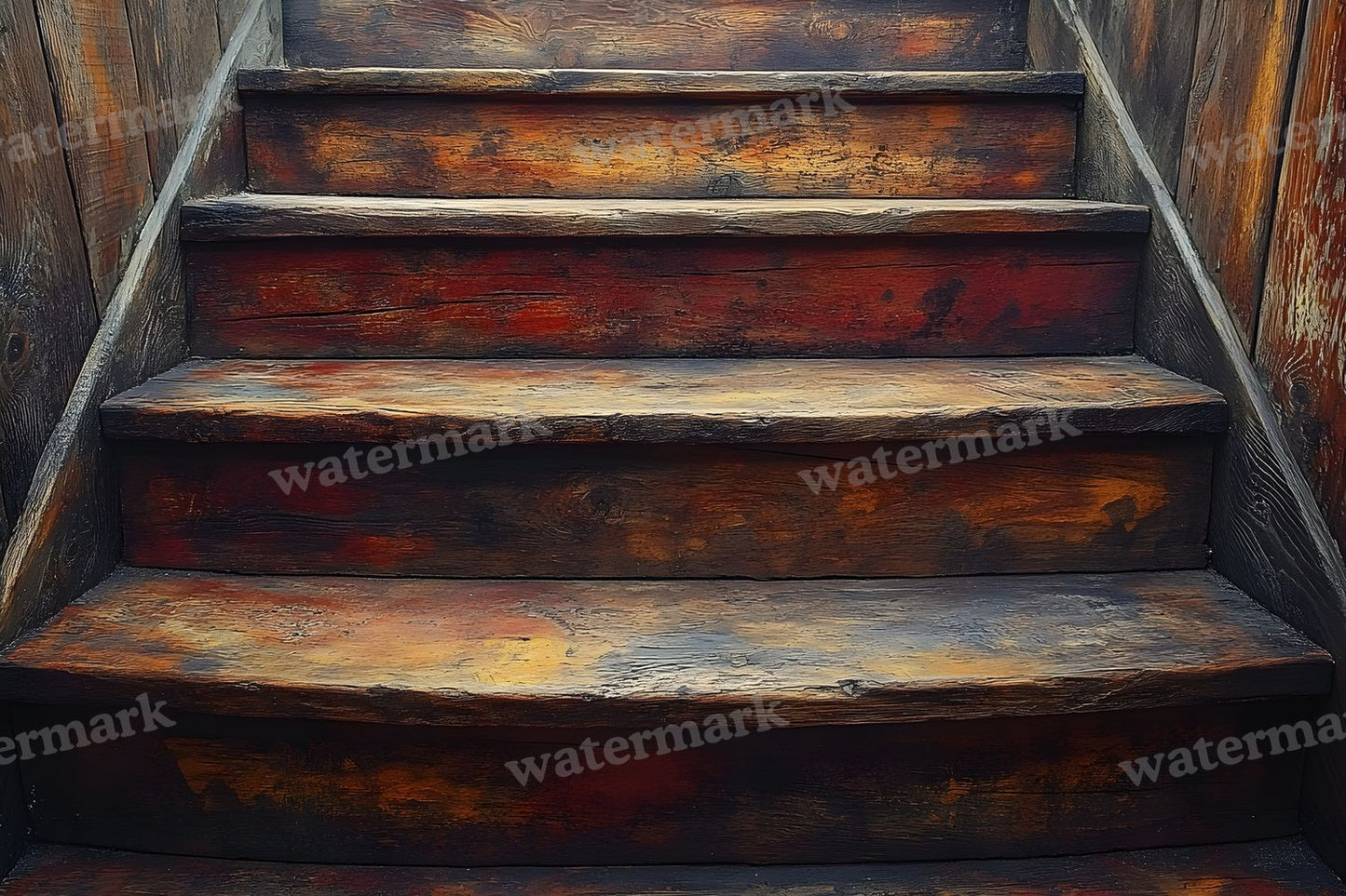 Wooden Stairrustic Vintage Backdrop Images