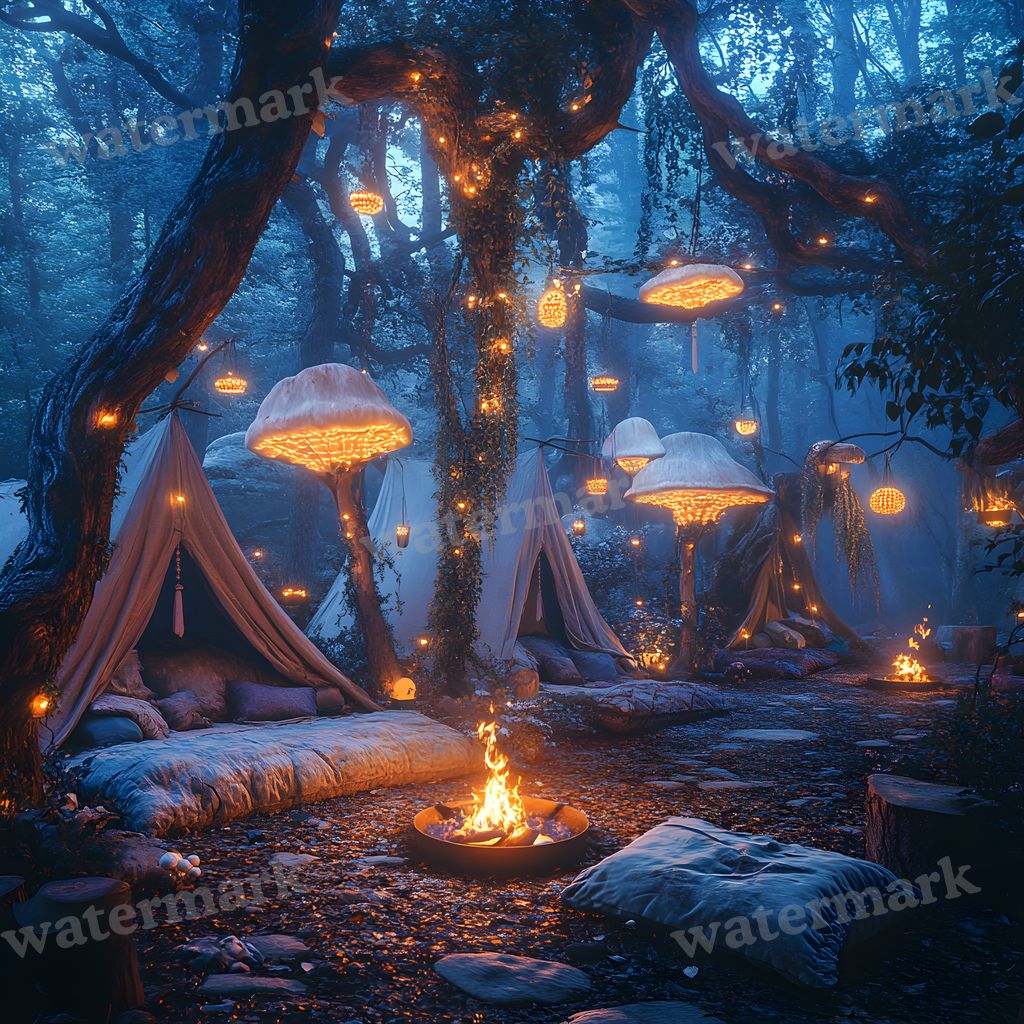 Woodland Elf Sanctuary Backdrop Images