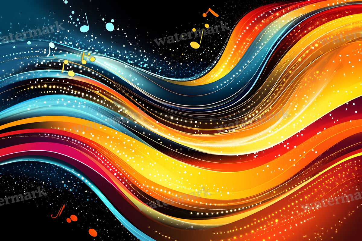 Abstract Music Patterns Backdrop Images