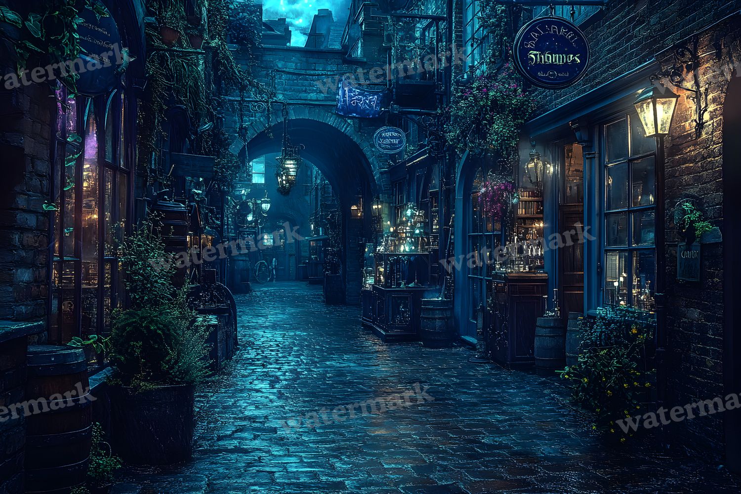 Alchemist Corner Study Backdrop Images