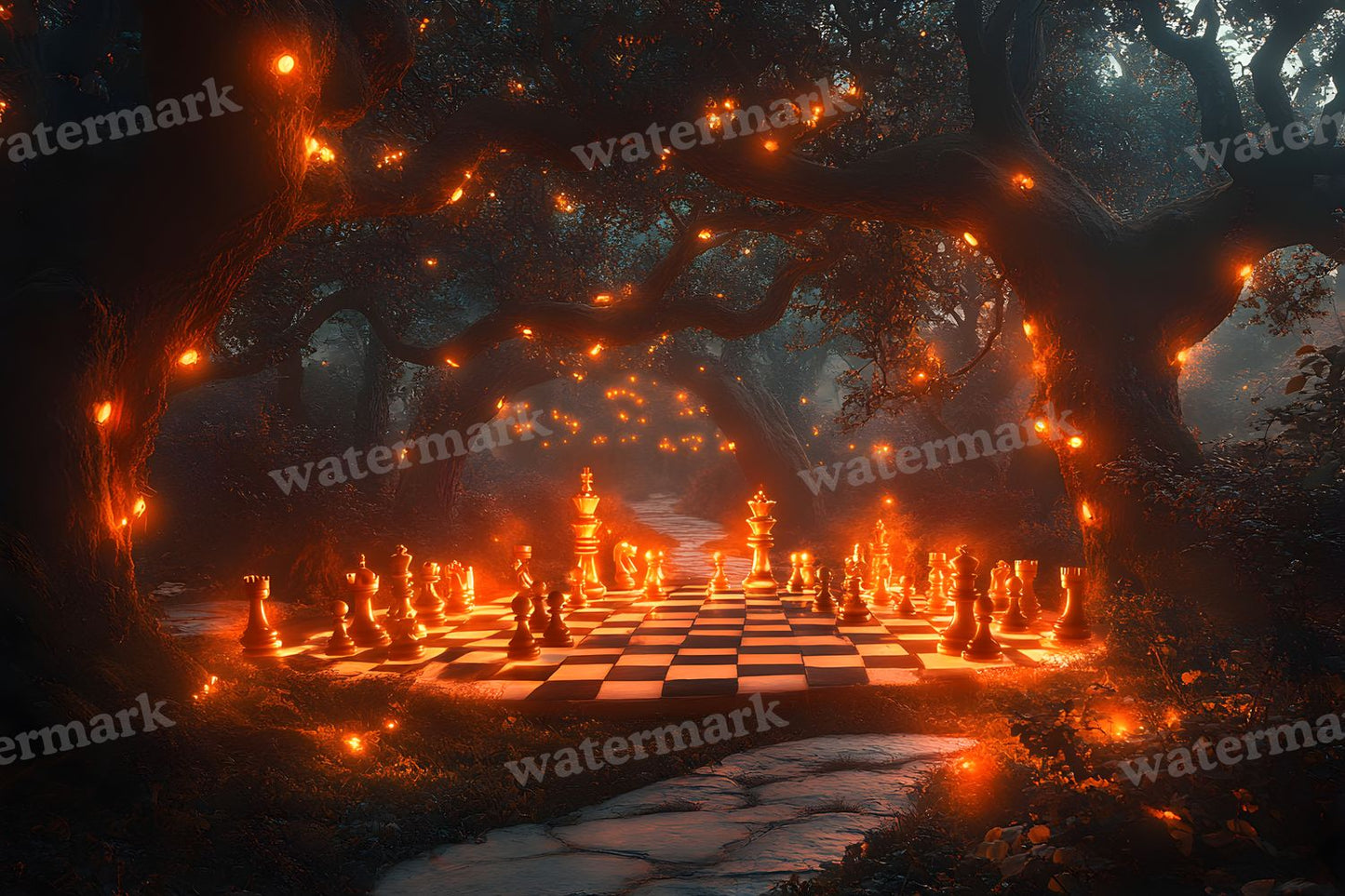 Alice Oversized Chessboard Backdrop Images