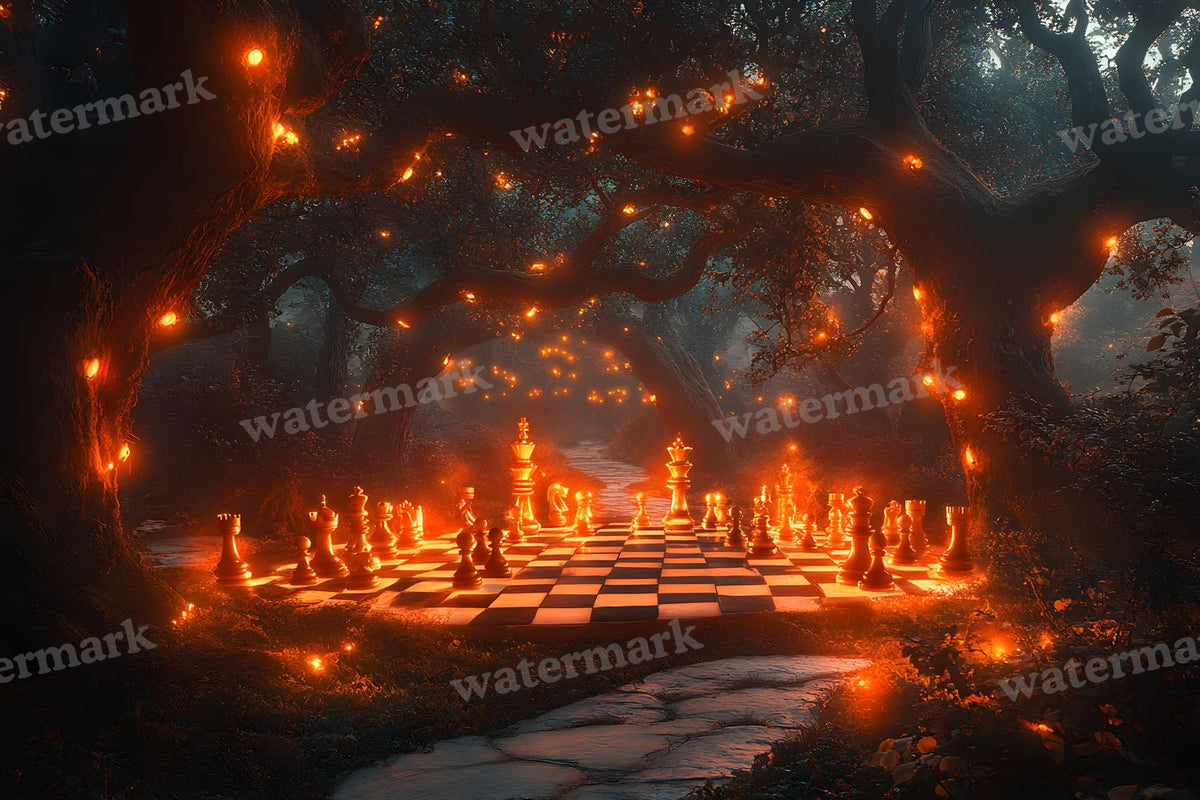 Alice Oversized Chessboard Backdrop Images