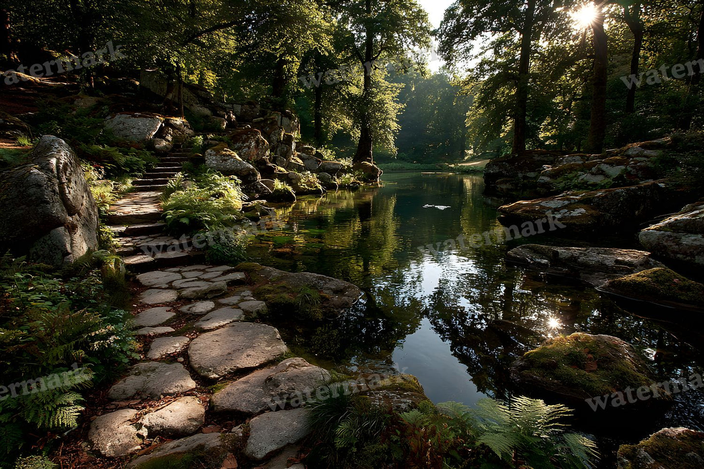 Alice Wonderland Magical Forest Backdrop Images