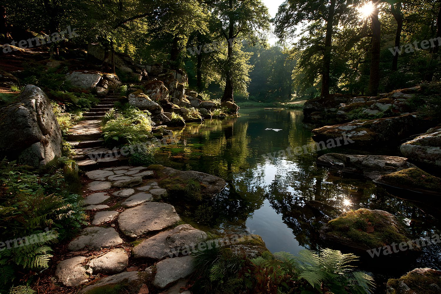 Alice Wonderland Magical Forest Backdrop Images